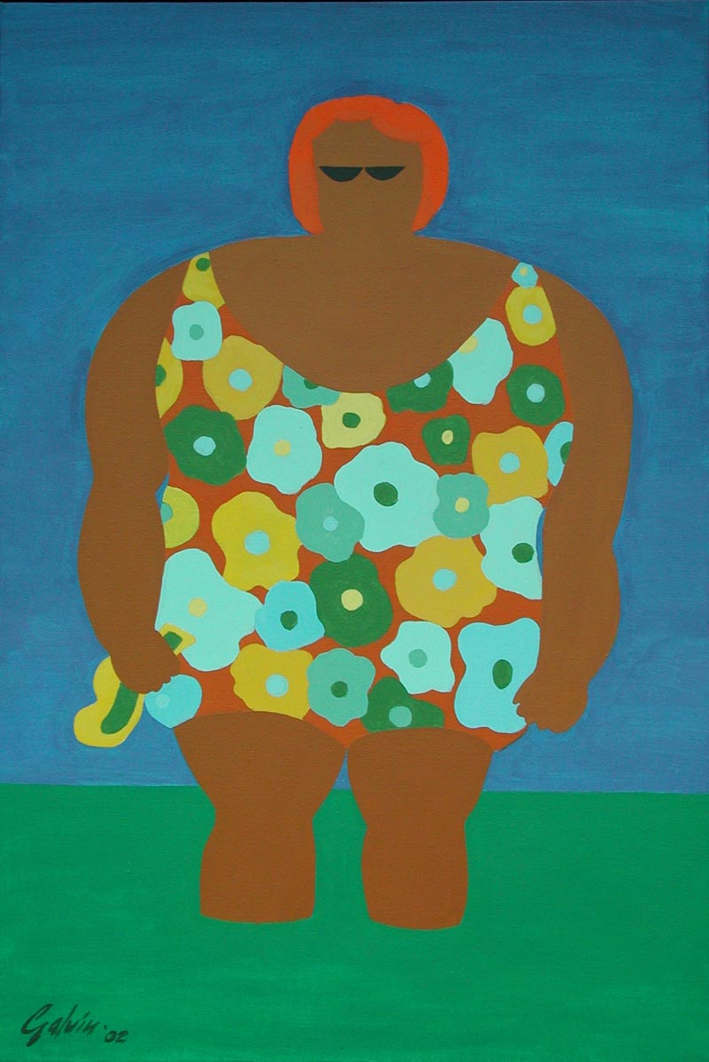 Lady at Heart Lake, 2002, acrylic on canvas