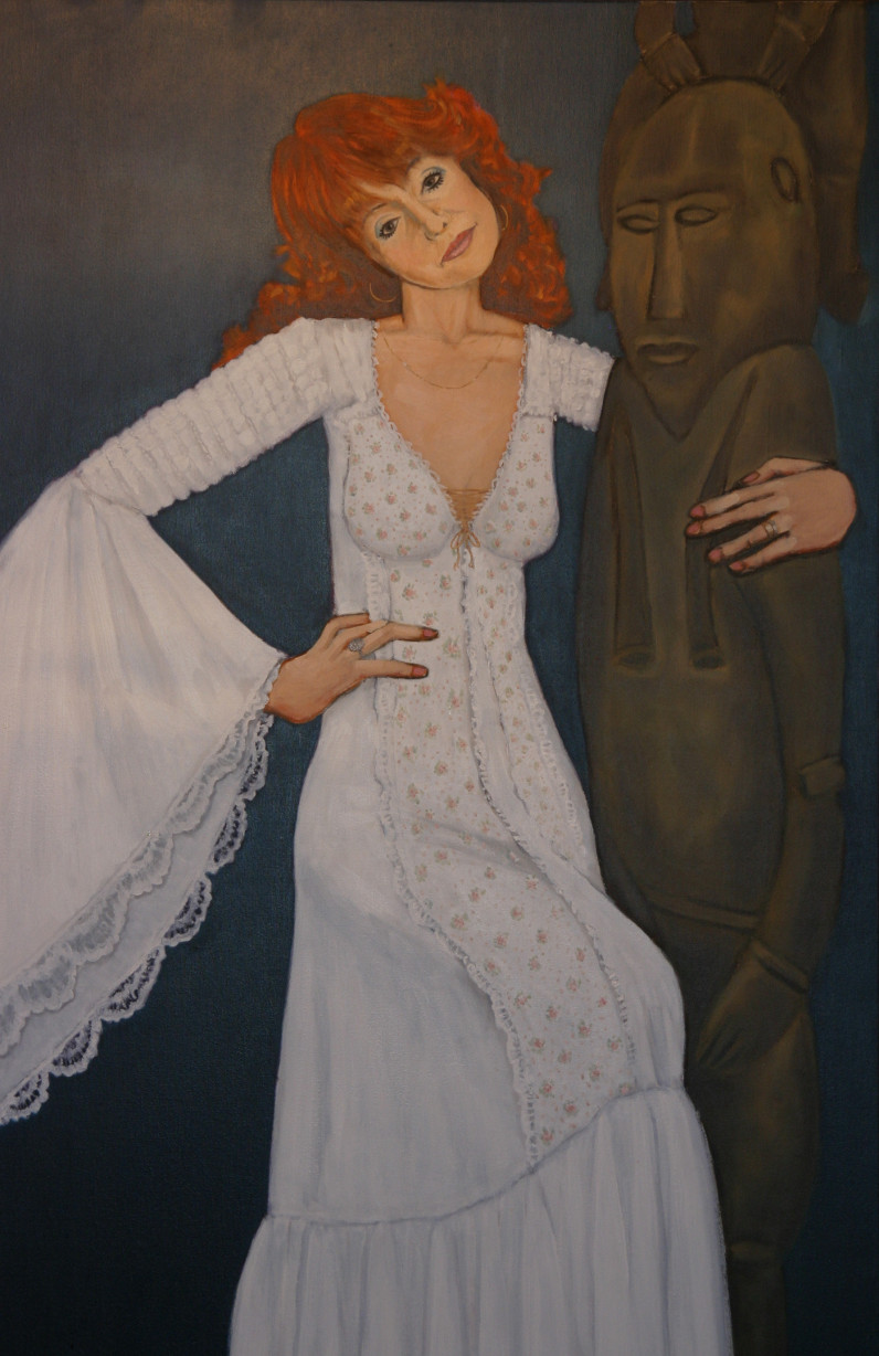 Doris Jorgensen portrait, 1987, acrylic on canvas