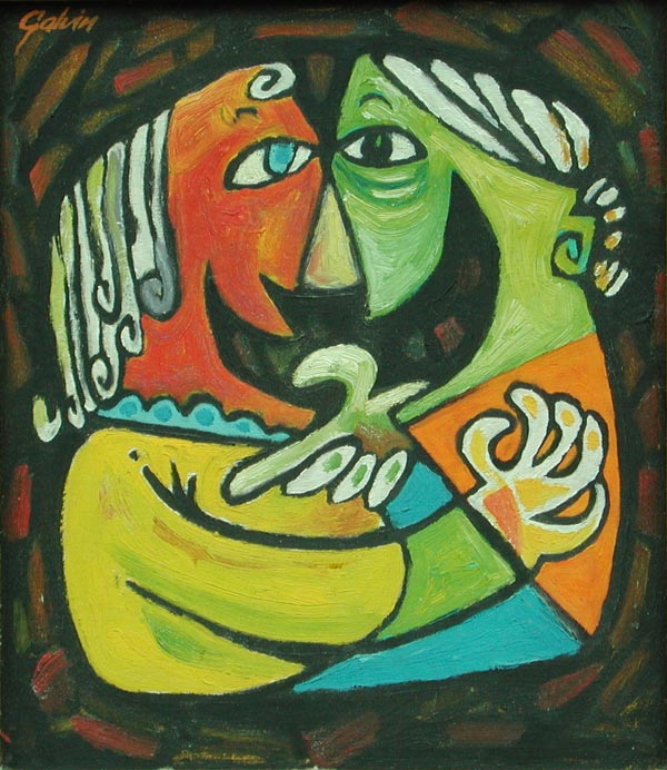 Great Friends, 1967, oil on board