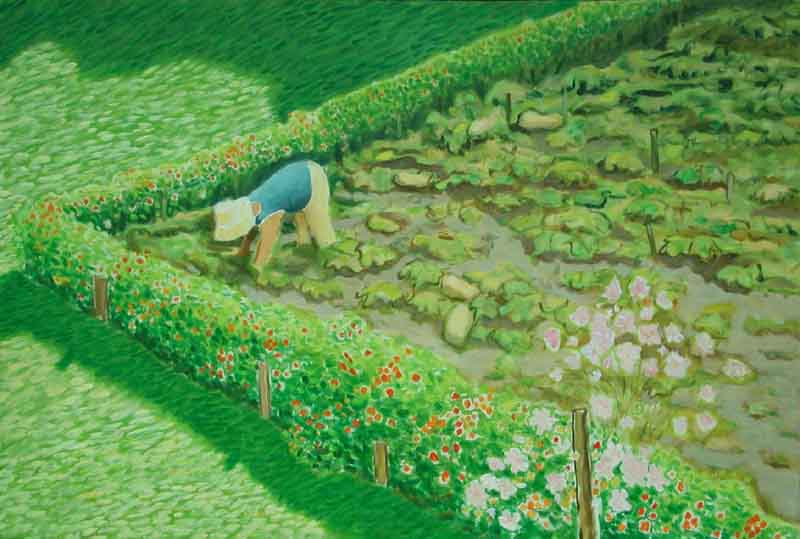 The Squash Garden, 1999, acrylic on canvas